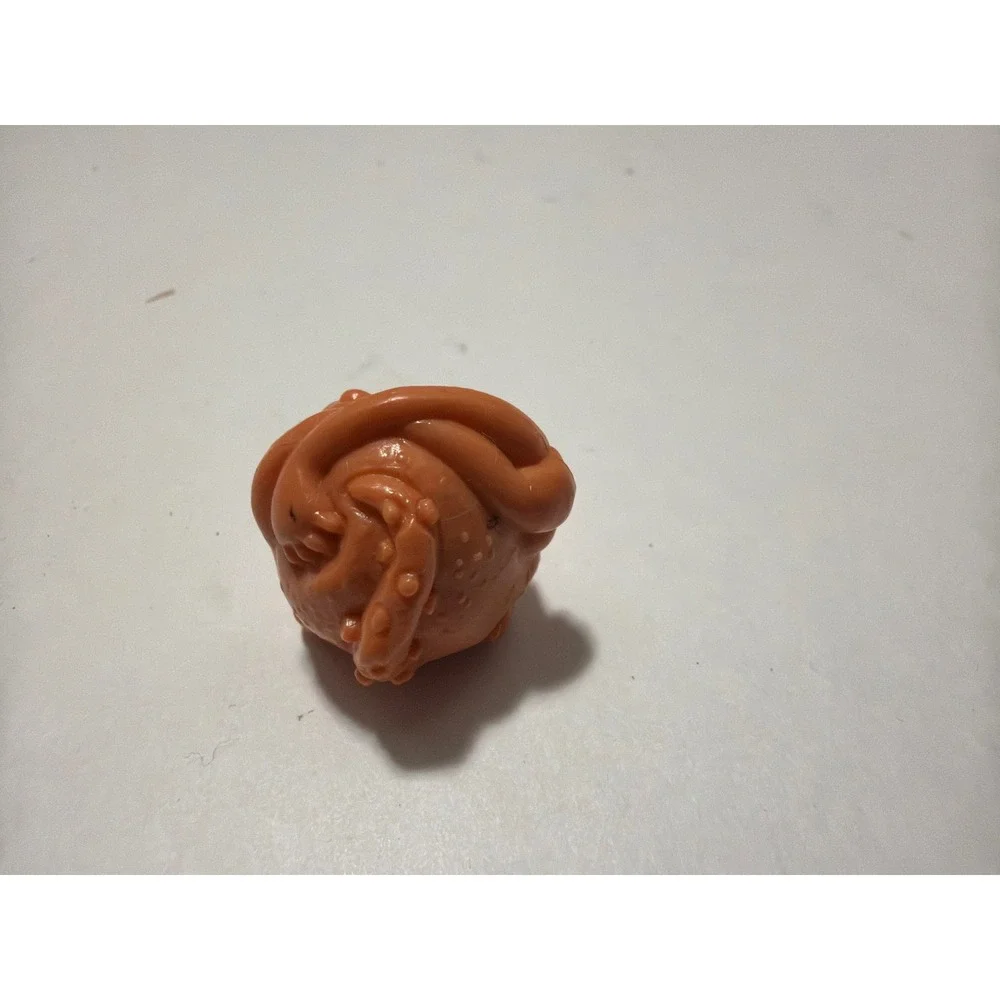 Vintage 80s Monster Mini Boglin Head Peach Plastic Alien Gross Out Toy Madballs